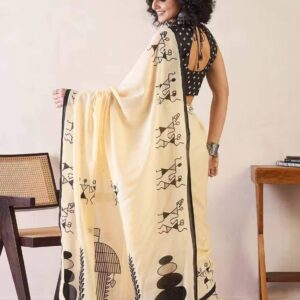 the grace of warli inspired saree