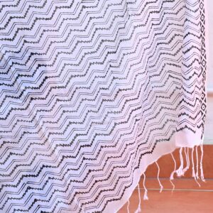 linen cotton saree with evil eye design