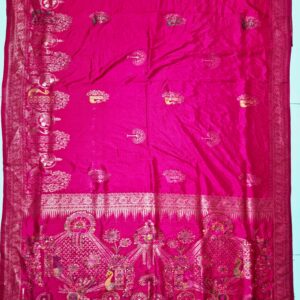 premium dola silk with peacock design in pallu