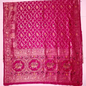 premium dola silk with gajraj design in pallu