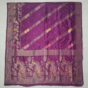 premium mayura with bold boarder elegance dola silk saree