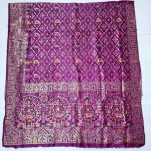 premium dola silk with gajraj & peacock design in pallu