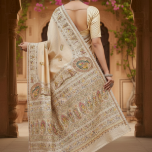 elegant kashmiri pashmina silk saree