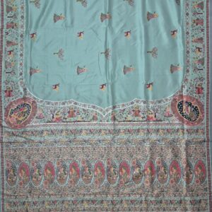 elegant kashmiri pashmina silk saree