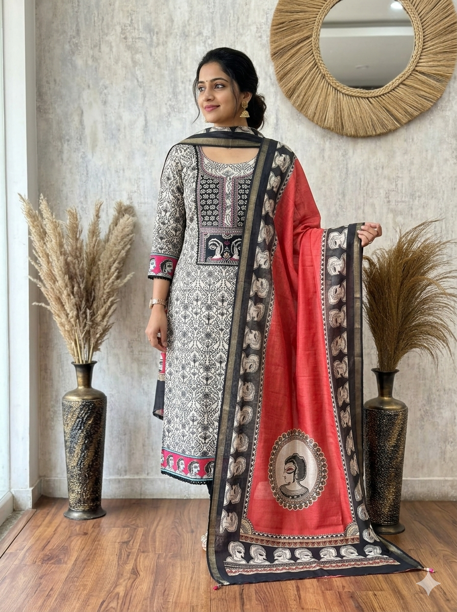 elegant maheshwari unstitched 3 piece suit set elegant maheshwari unstitched 3 piece suit set