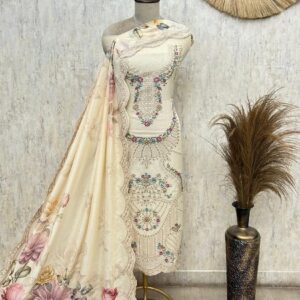 royal & elegance mul chanderi unstitched suit royal & elegance mul chanderi unstitched suit