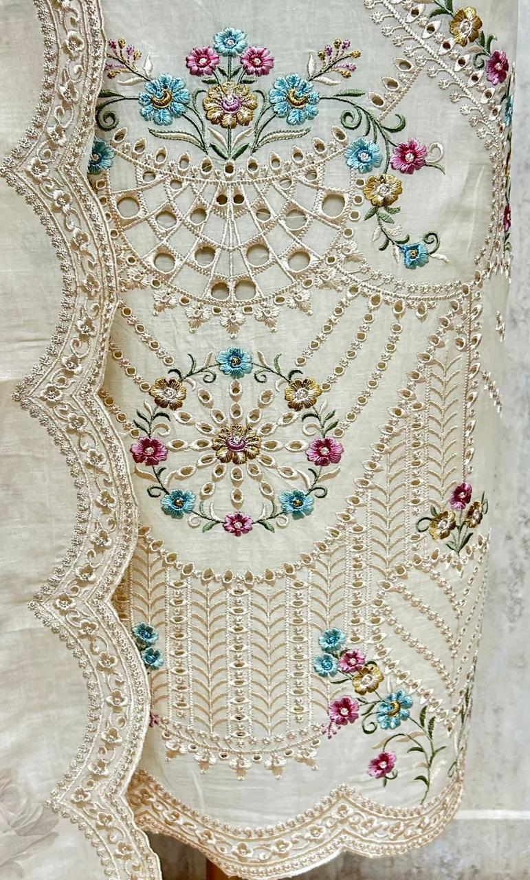royal & elegance mul chanderi unstitched suit royal & elegance mul chanderi unstitched suit